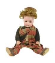 EARLY 20TH CENTURY GERMAN SIMON & HALBIG BISQUE HEADED DOLL