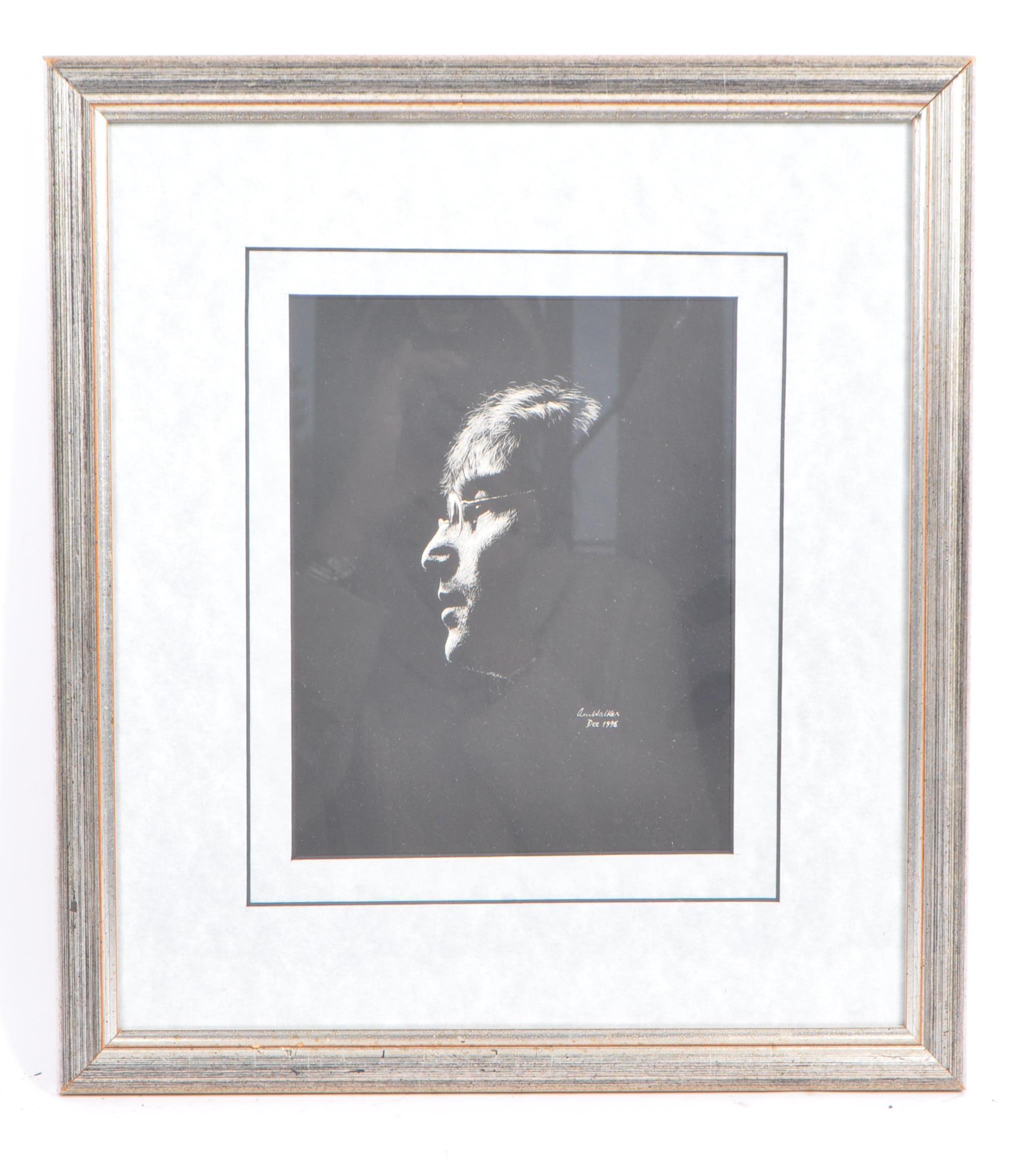 VINTAGE 20TH CENTURY ETCHING OF JOHN LENNON