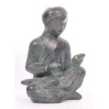 20TH CENTURY AUSTIN BRONZED PLASTER CHINESE SCULPTURE