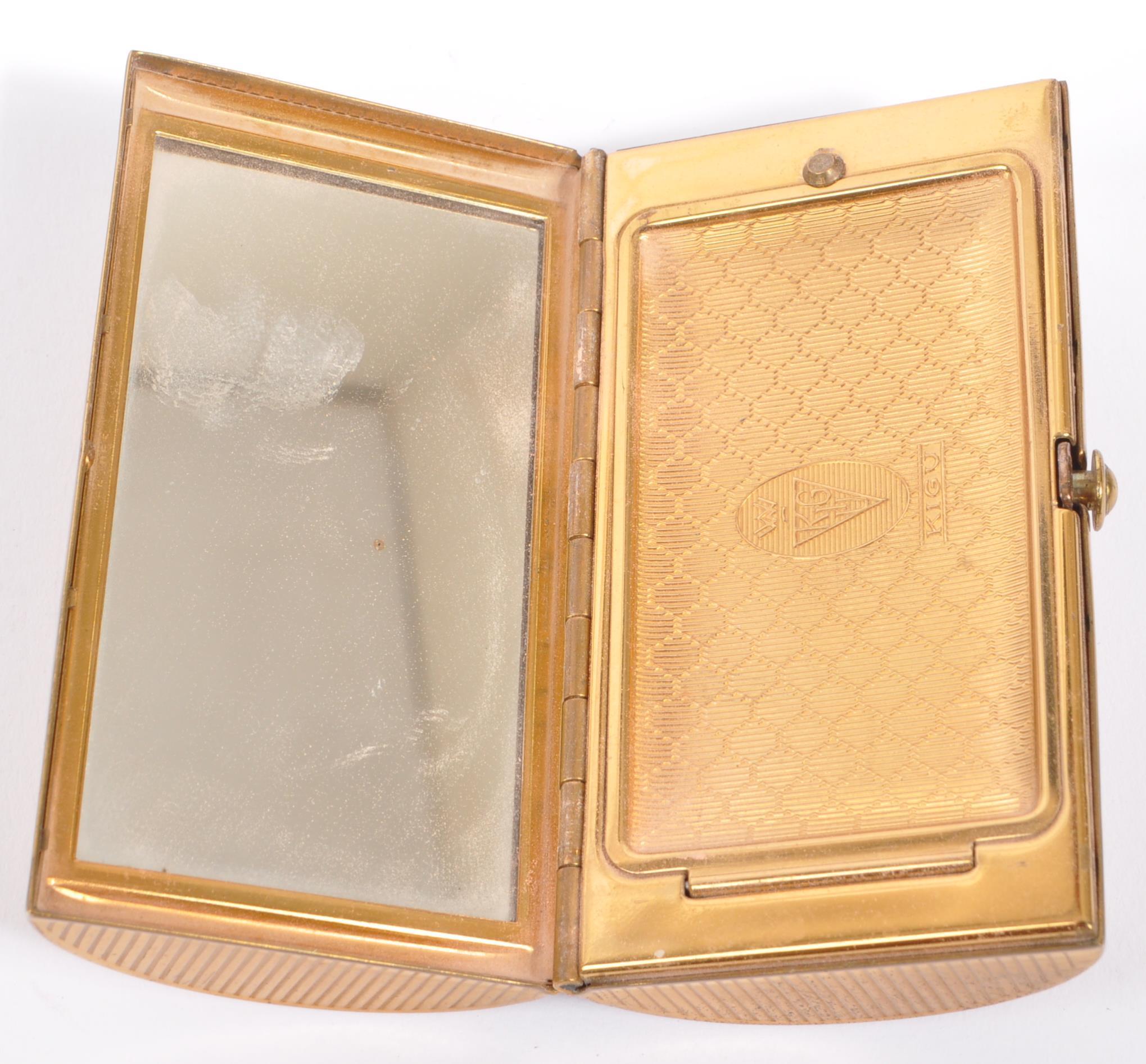 1950S KIGU GILT METAL COMPACT - Image 7 of 9