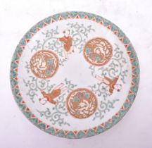 EARLY 20TH CENTURY JAPANESE CERAMIC HAND PAINTED PLATE