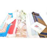 COLLECTION OF TEN 20TH CENTURY SILK SCARVES