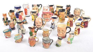 COLLECTION OF MINIATURE 19TH & 20TH CENTURY CERAMIC TOBY JUGS