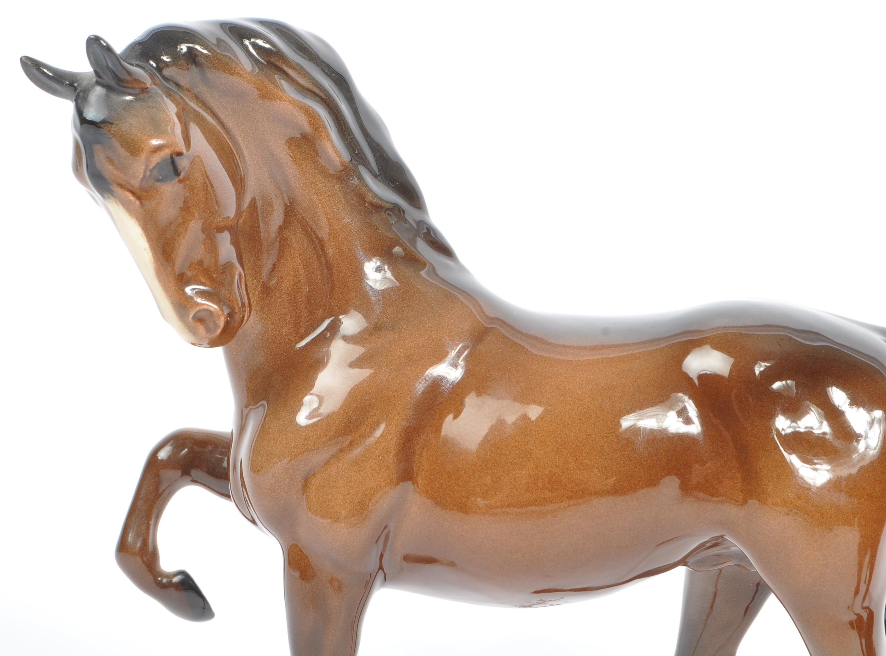 TWO BESWICK PORCELAIN VINTAGE HORSE FIGURES - Image 6 of 7