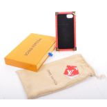 LOUIS VUITTON X SUPREME RED / GOLD IPHONE 7 CASE IN BOX