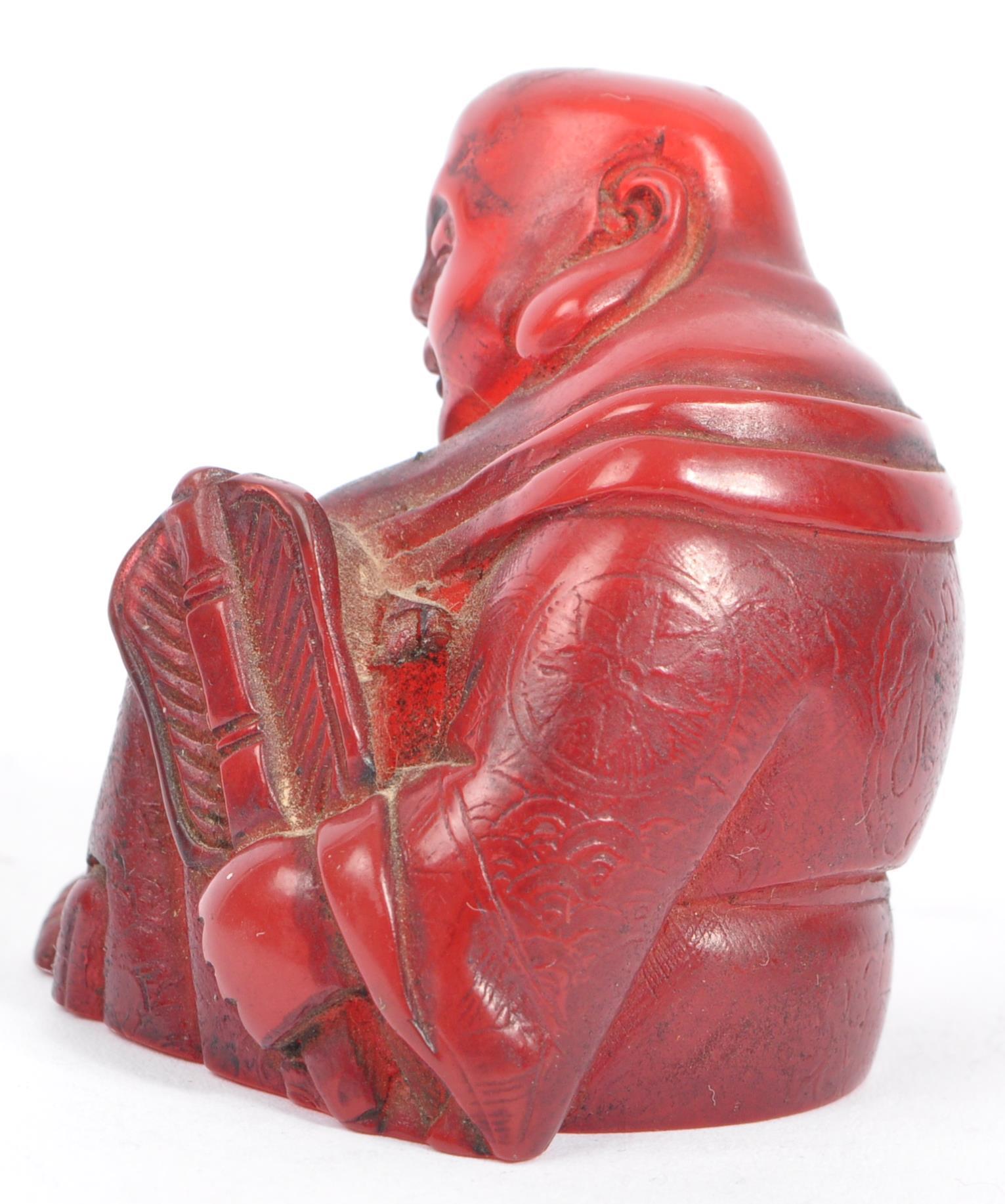 TWO 20TH CENTURY JAPANESE RESIN NETSUKE FIGURES - Image 3 of 8