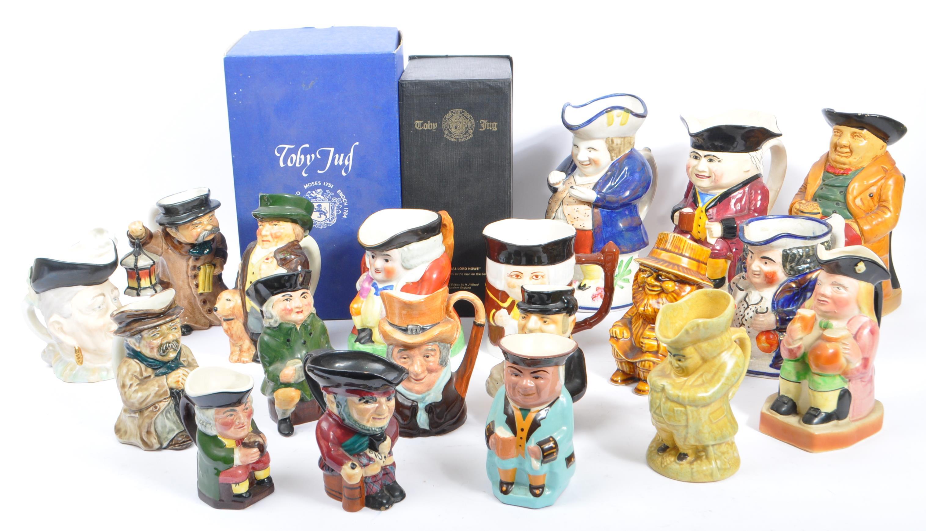 COLLECTION OF VARIOUS 19TH & 20TH CENTURY CERAMIC TOBY JUGS