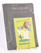 1958 ENGLAND V. RUSSIA FOOTBALL WORLD CUP PROGRAMME