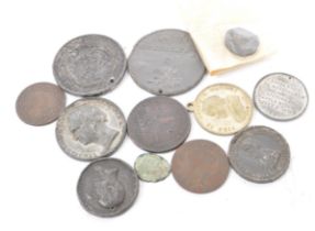 COLLECTION OF 19TH CENT COMMEMORATIVE COINS TOKENS MEDALS