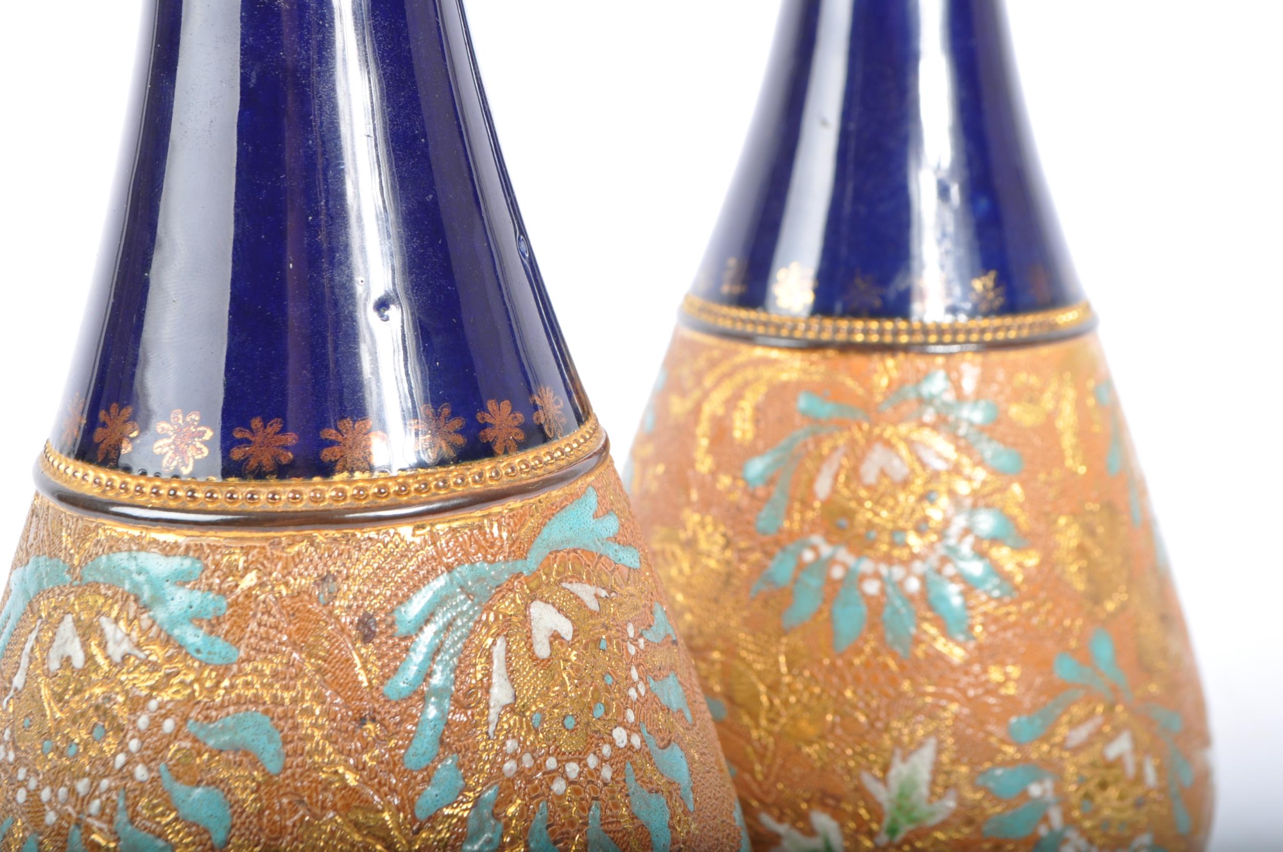 PAIR OF ROYAL DOULTON LAMBETH VASES - Image 2 of 5