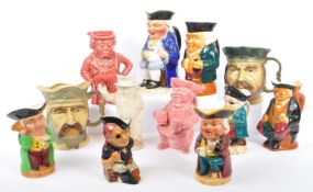 COLLECTION OF TWELVE 19TH & 20TH CENTURY CERAMIC TOBY JUGS
