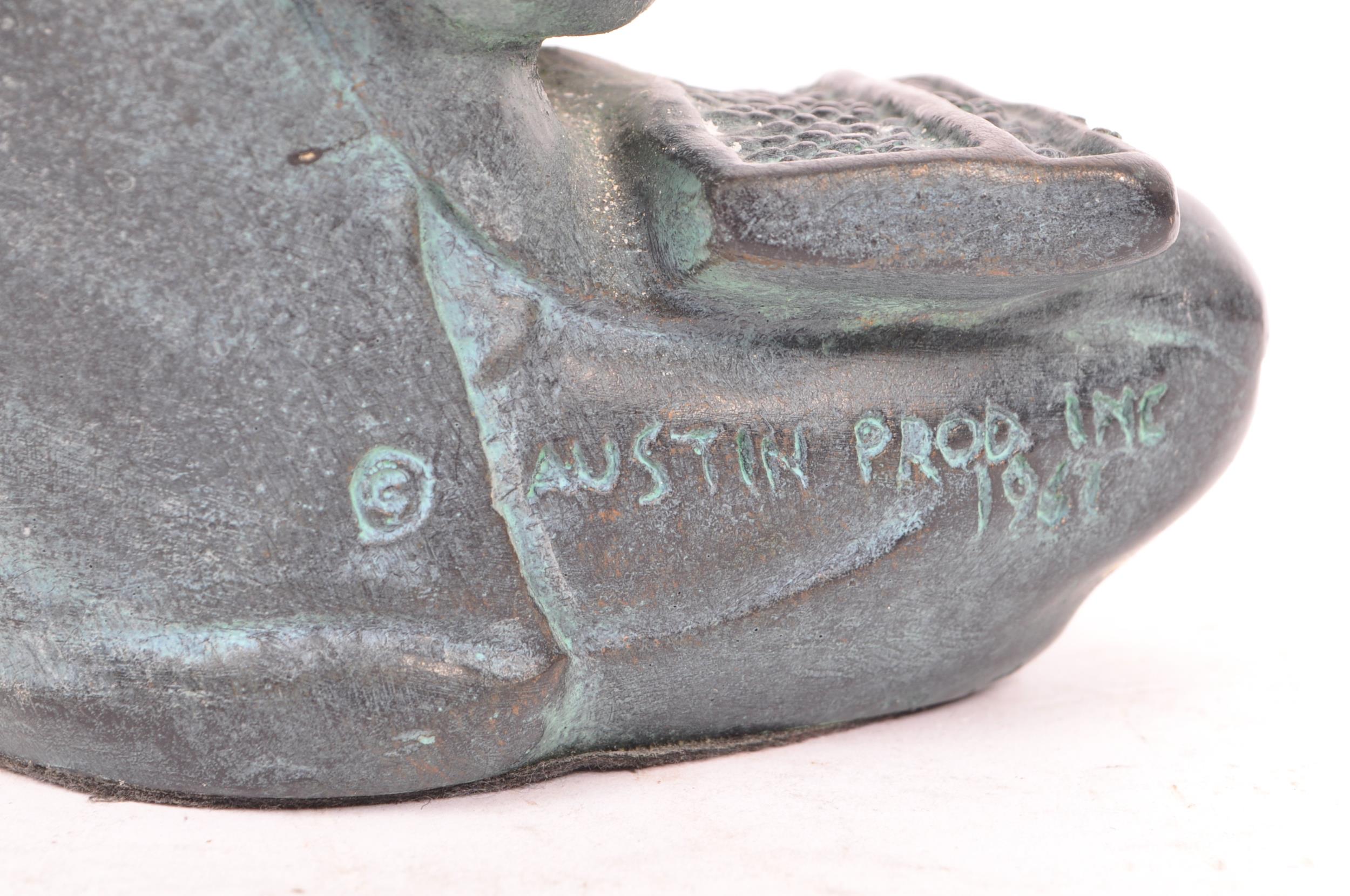 20TH CENTURY AUSTIN BRONZED PLASTER CHINESE SCULPTURE - Image 5 of 6