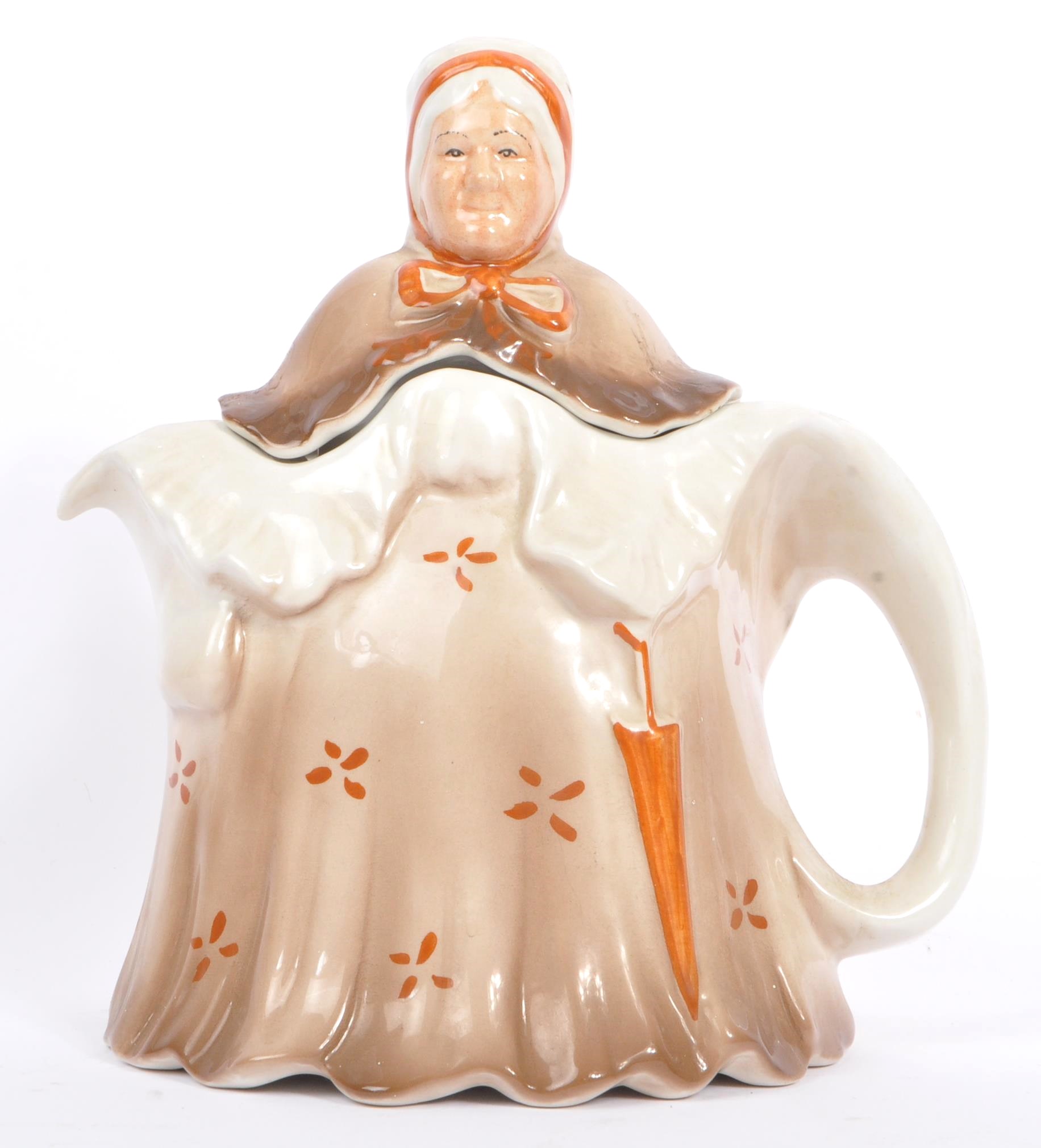 1930S TONY WOOD POTTERY LITTLE OLD LADY TEA SET - Image 2 of 8