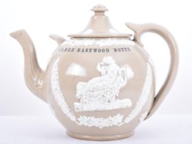 VICTORIAN BARGE WARE D. A. MEE OF EASTWOOD NOTTS TEAPOT