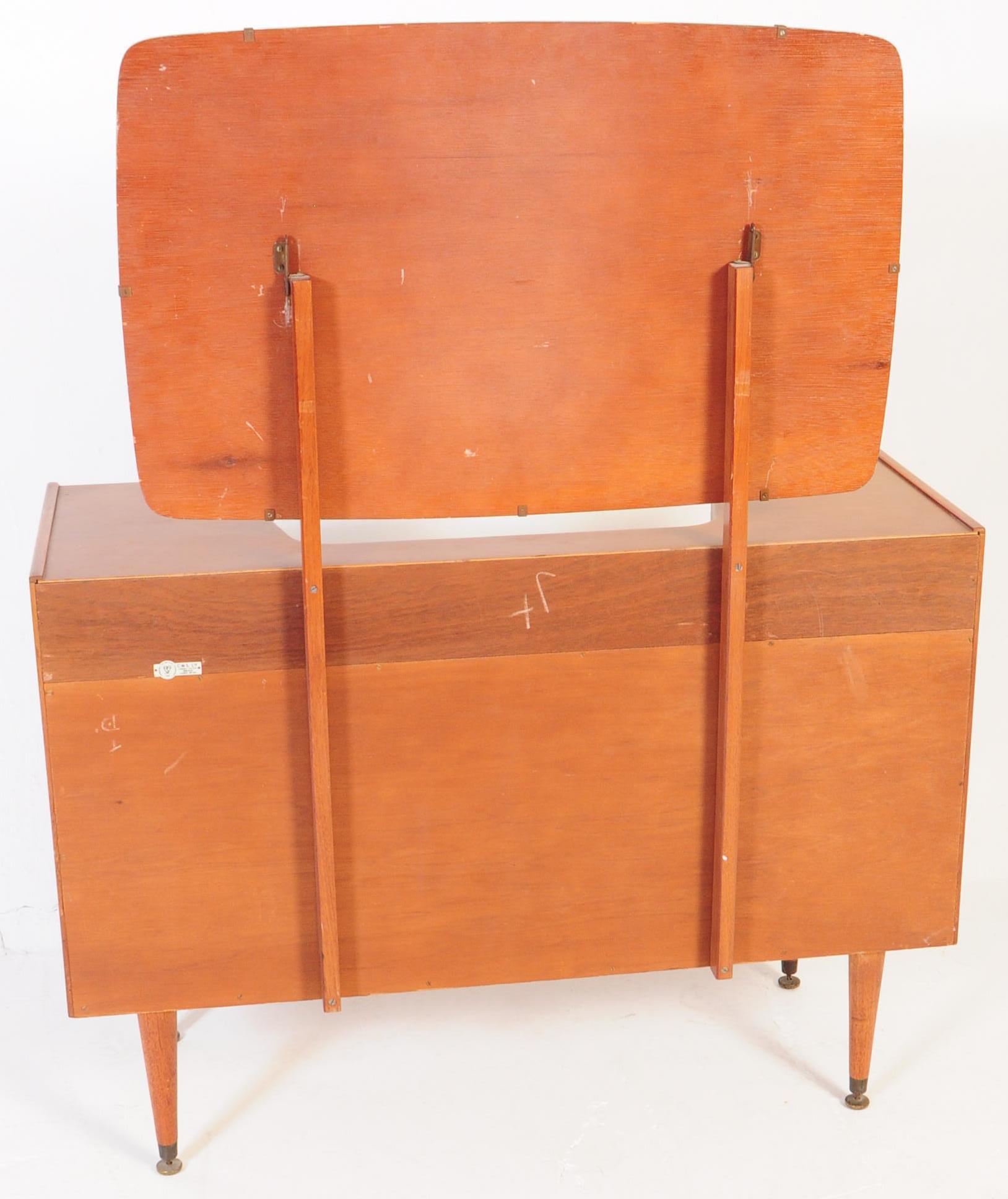 RETRO MID CENTURY TEAK DRESSING TABLE CHEST OF DRAWERS - Image 7 of 8