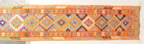 ANATOLIAN TURKISH KILIM RUNNER RUG