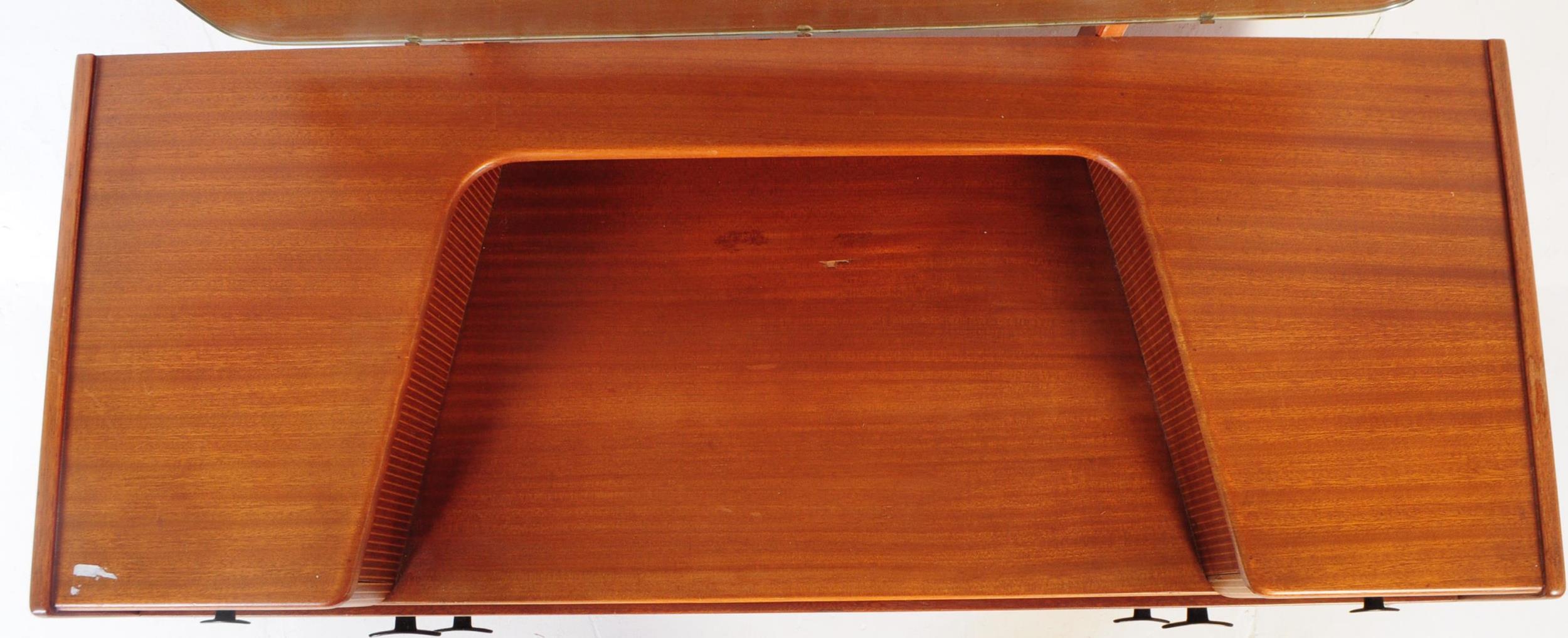 RETRO MID CENTURY TEAK DRESSING TABLE CHEST OF DRAWERS - Image 3 of 8