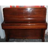 ART DECO 1940S POWELL & SON MAHOGANY UPRIGHT PIANO