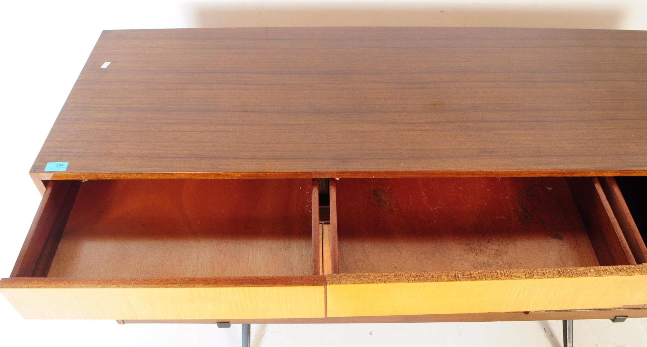 WRIGHTON - MID CENTURY TEAK AND SATINWOOD SIDEBOARD - Image 4 of 9