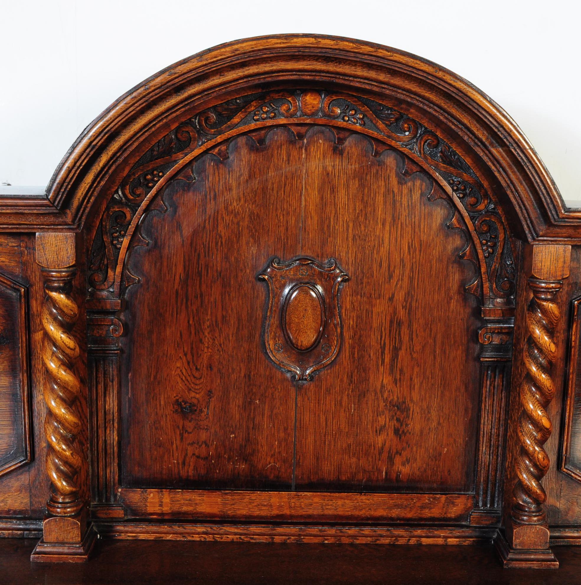 JACOBEAN REVIVAL IPSWICH OAK BUFFET SIDEBOARD - Image 4 of 12