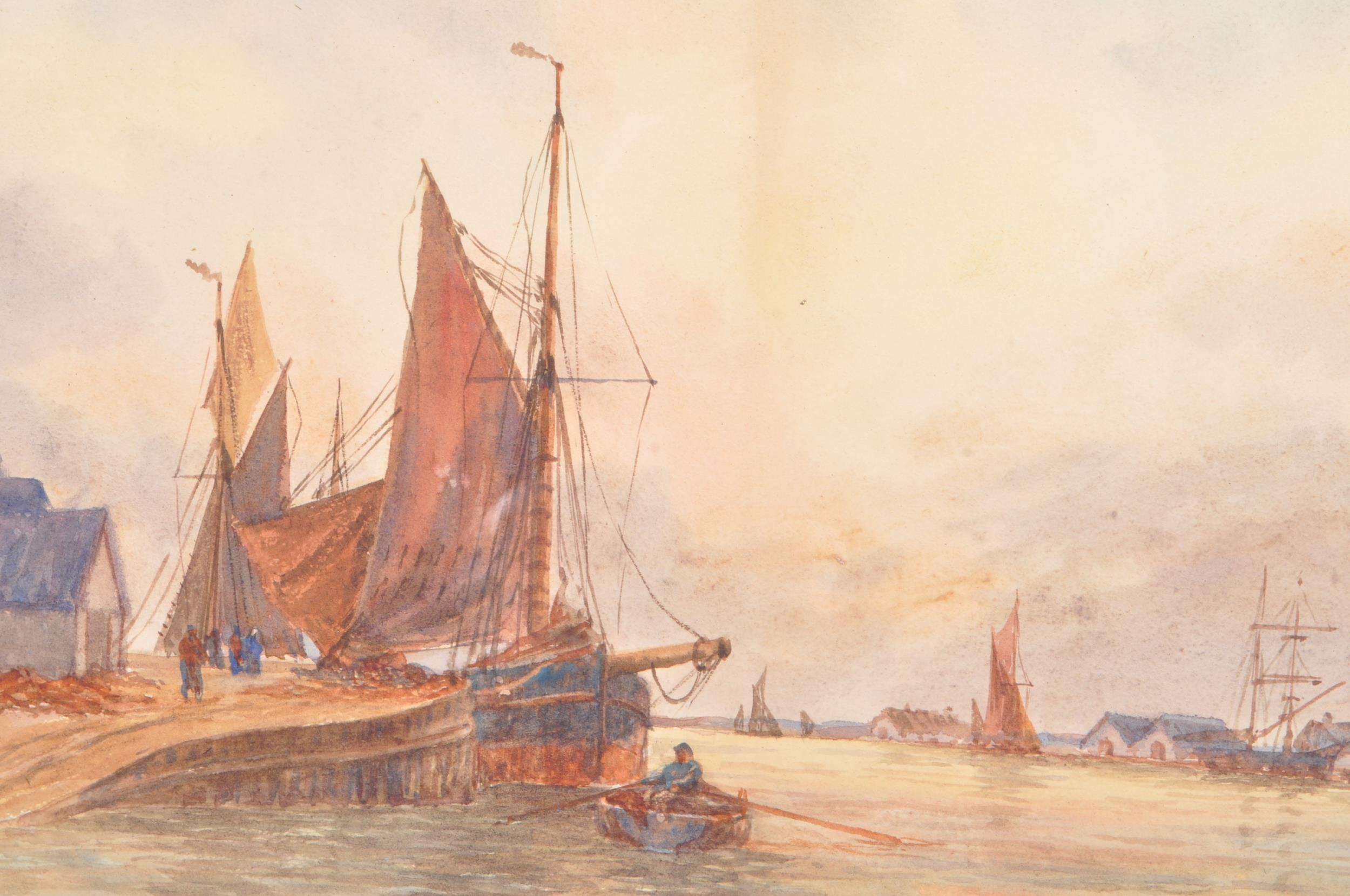 TWO 19TH MARITIME SAILING BOAT SCENES BY WG WHITTINGTON - Image 3 of 7