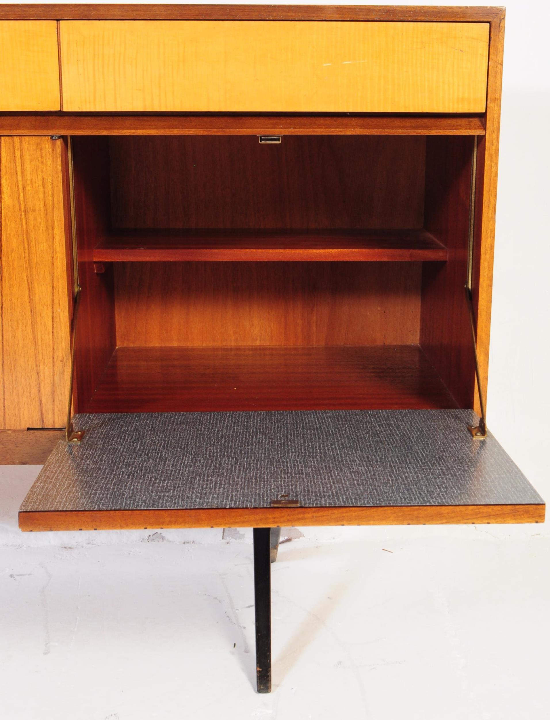 WRIGHTON - MID CENTURY TEAK AND SATINWOOD SIDEBOARD - Image 8 of 9