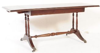 20TH CENTURY REGENCY REVIVAL MAHOGANY LIBRARY TABLE