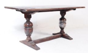 19TH CENTURY PERIOD OAK REFECTORY TABLE IN 17TH CENTURY STYLE