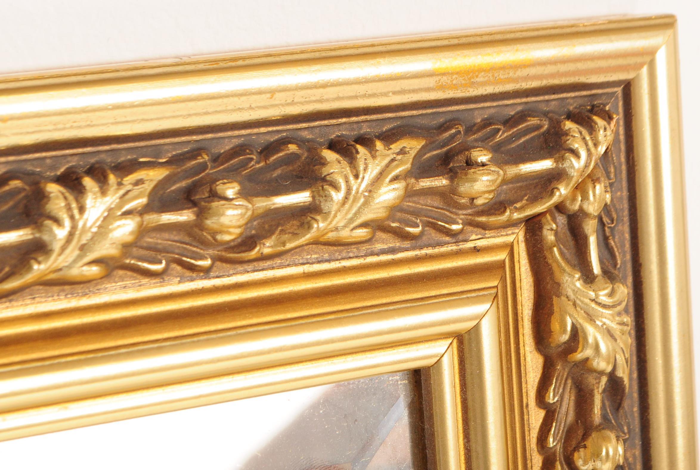 LARGE CONTEMPORARY GILT FRAMED OVERMANTLE MIRROR - Image 2 of 3