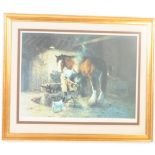 DAVID SHEPHERD LIMITED EDITION THE OLD FORGE PRINT