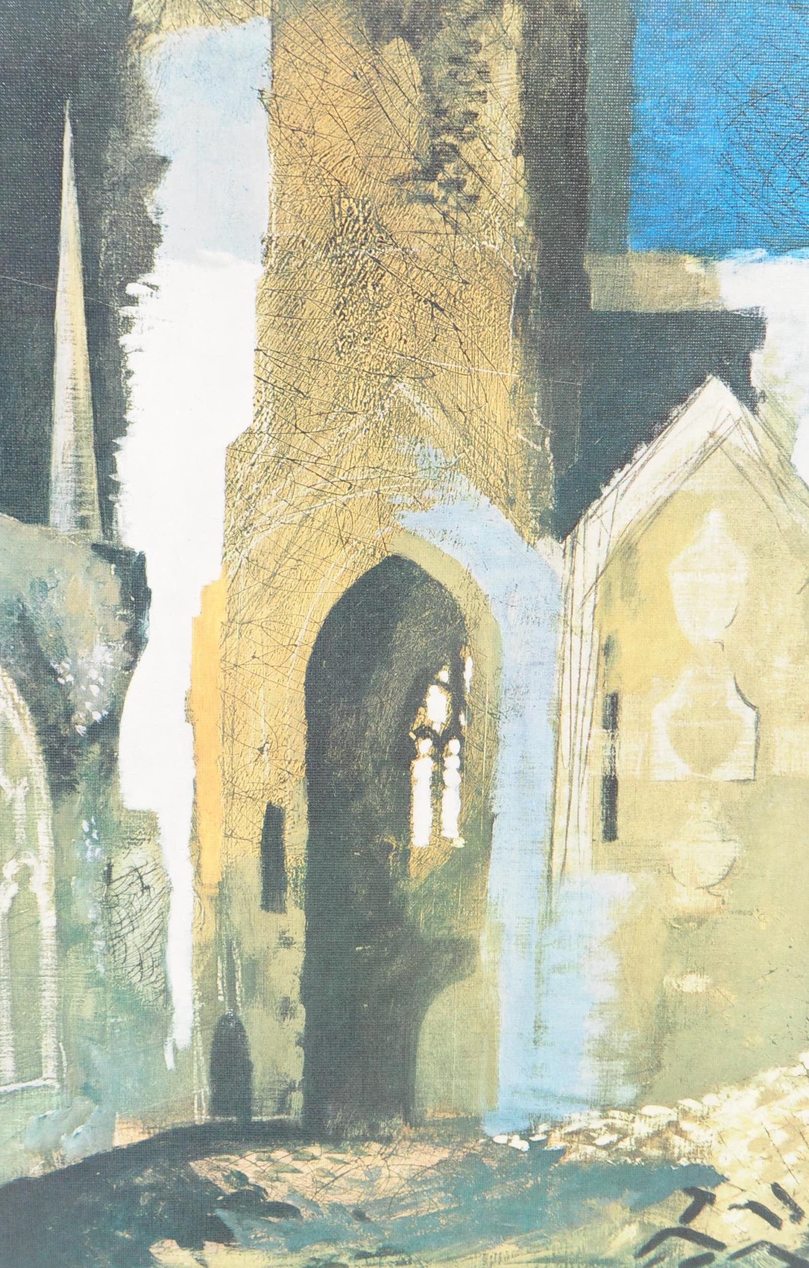 JOHN PIPER FRAMED & GLAZED PRINT ST MARY LE PORT - Image 2 of 5