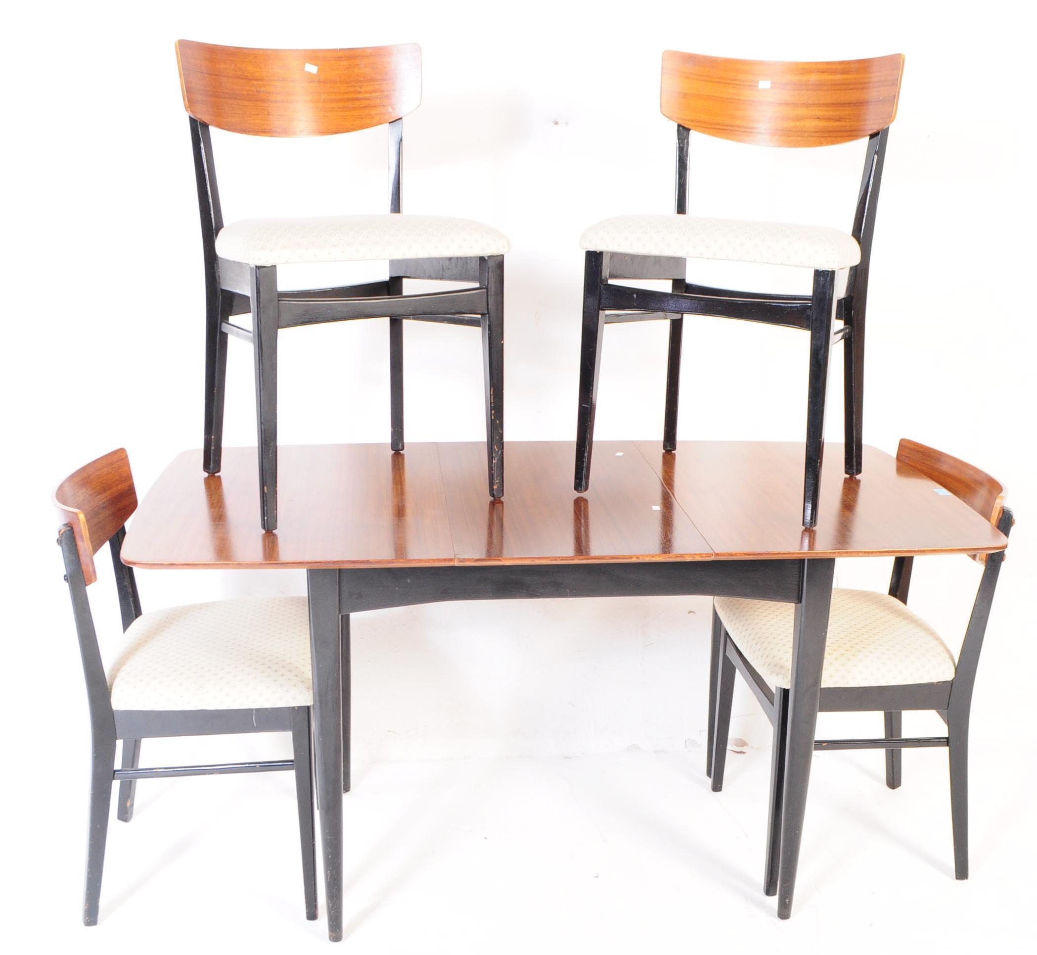 WRIGHTON - MID CENTURY DINING TABLE AND CHAIRS - Image 2 of 6