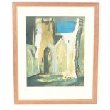 JOHN PIPER FRAMED & GLAZED PRINT ST MARY LE PORT