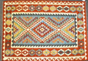 ANATOLIAN TURKISH GEOMETRIC KILIM RUG