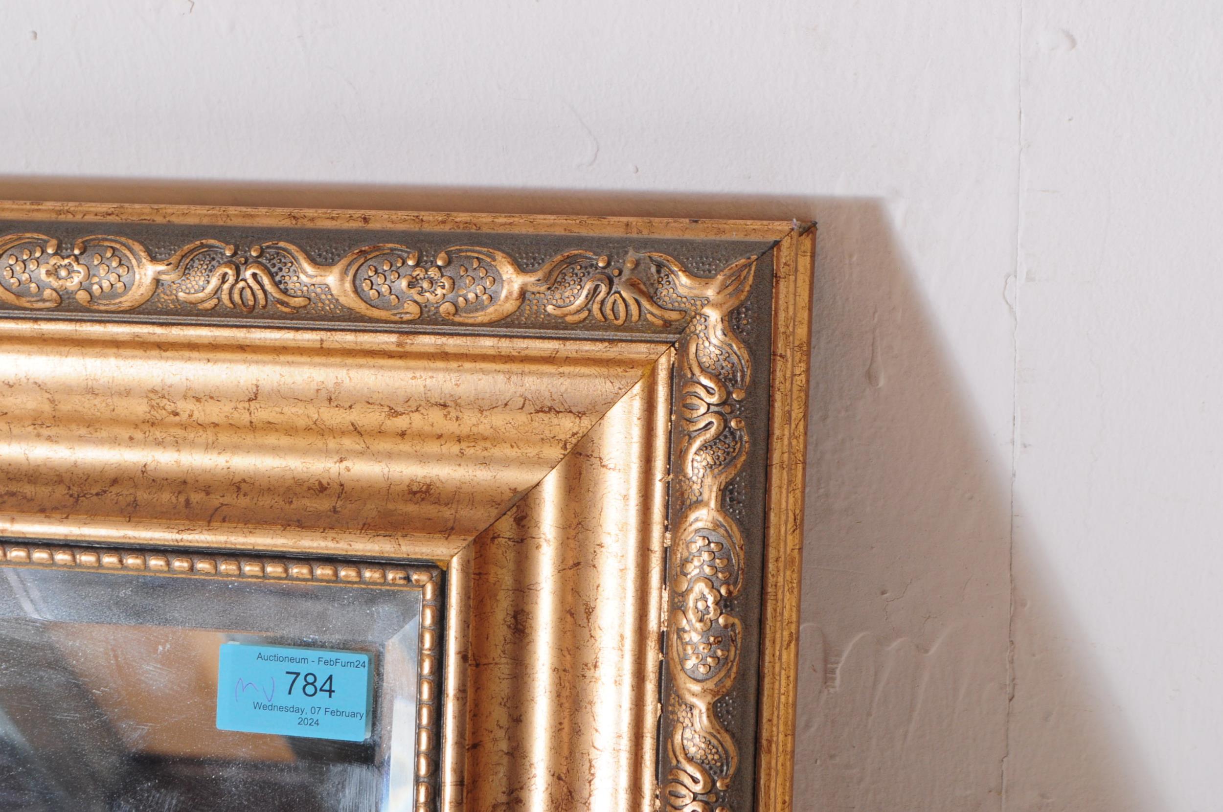 LARGE 20TH CENTURY REPRODUCTION GILT WALL MIRROR - Image 2 of 6