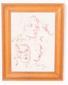 VINTAGE 20TH CENTURY DRAWING SKETCH PORTRAIT STUDY