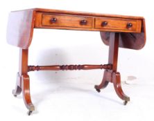 EARLY 19TH CENTURY MAHOGANY DROP LEAF SIDE TABLE