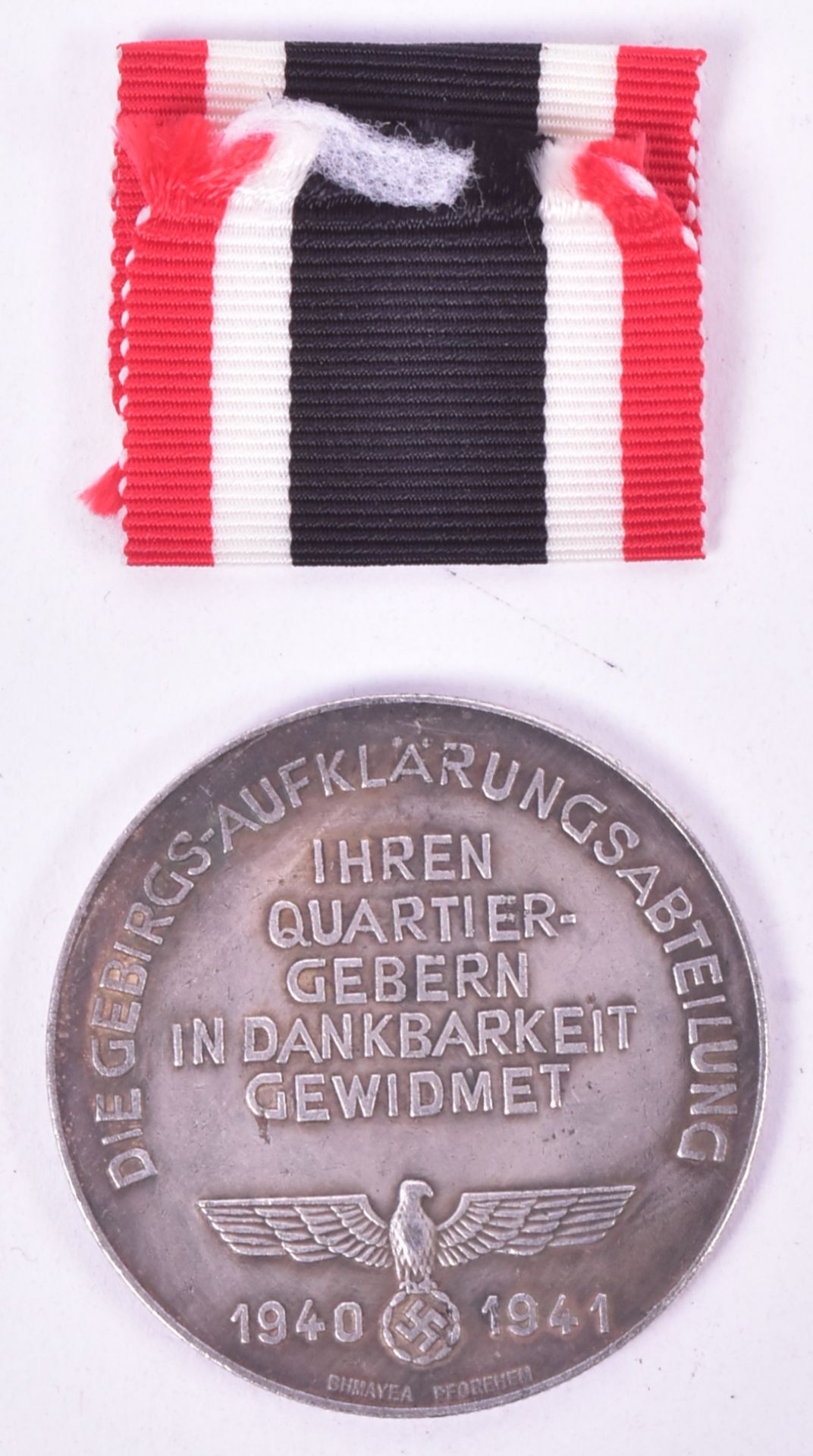 WWII SECOND WORLD WAR GERMAN MOUNTAIN TROOP MEDALLION - Bild 2 aus 4