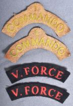 WWII SECOND WORLD WAR BRITISH ARMY UNIFORM CLOTH PATCHES