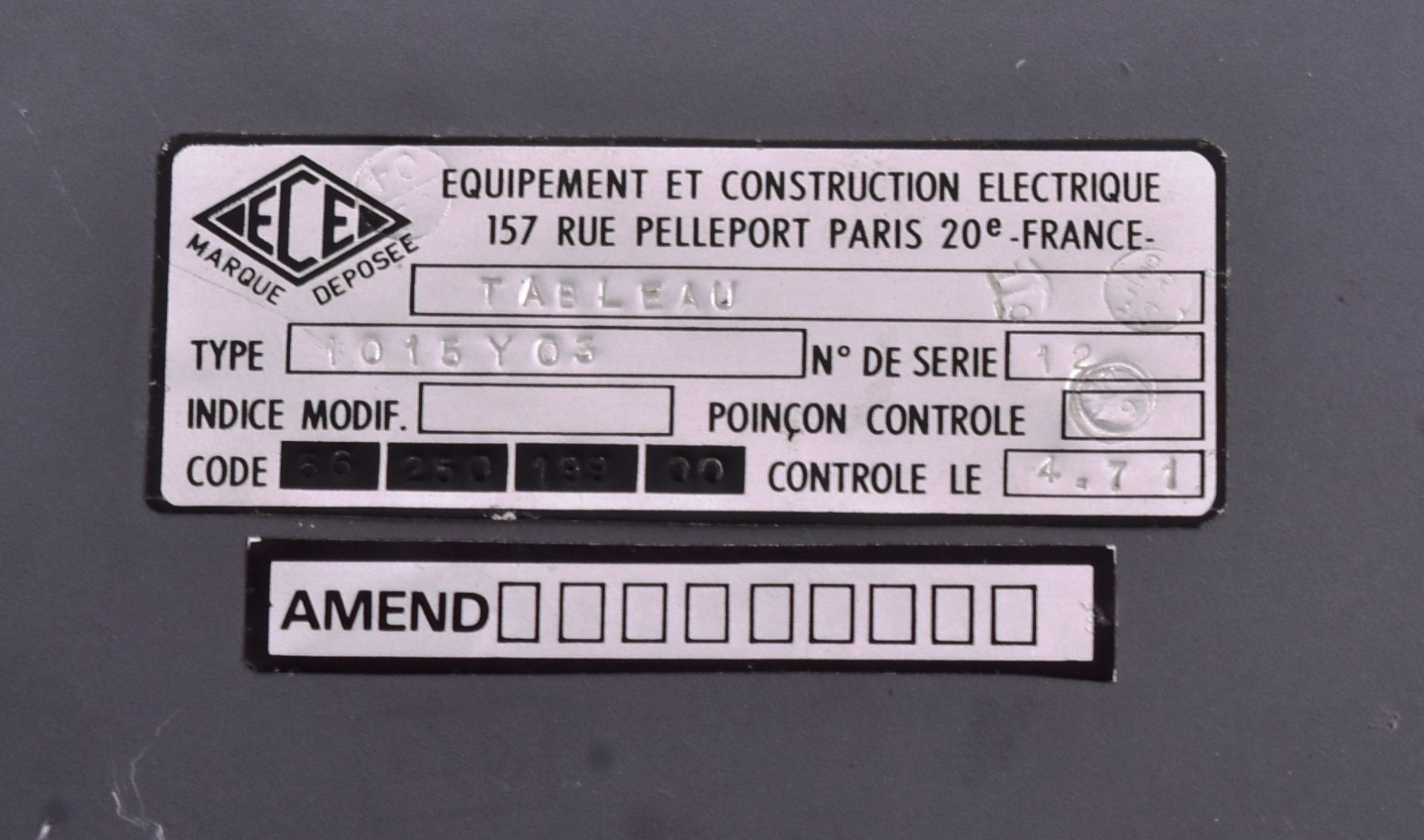 CONCORDE - INNER & OUTER ELEVONS SWITCHBOARD CONTROL - Bild 4 aus 5