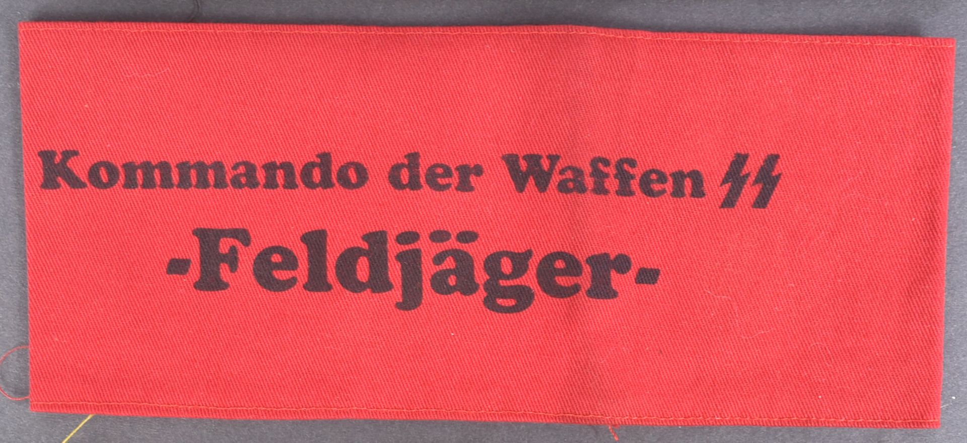 COLLECTION OF SECOND WORLD WAR GERMAN SS INTEREST ARMBANDS - Image 3 of 5
