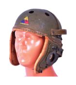 SECOND WORLD WAR UNITED STATES M38 RAWLINGS TANK CREW HELMET