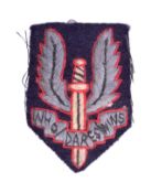 WWII SECOND WORLD WAR SAS SPECIAL AIR SERVICE CLOTH PATCH