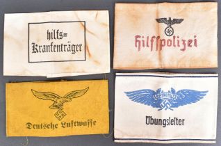 COLLECTION OF SECOND WORLD WAR GERMAN ARMBANDS