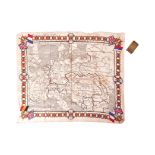 WWI FIRST WORLD WAR INTEREST CLOTH MAP & YPRES TRENCH ART