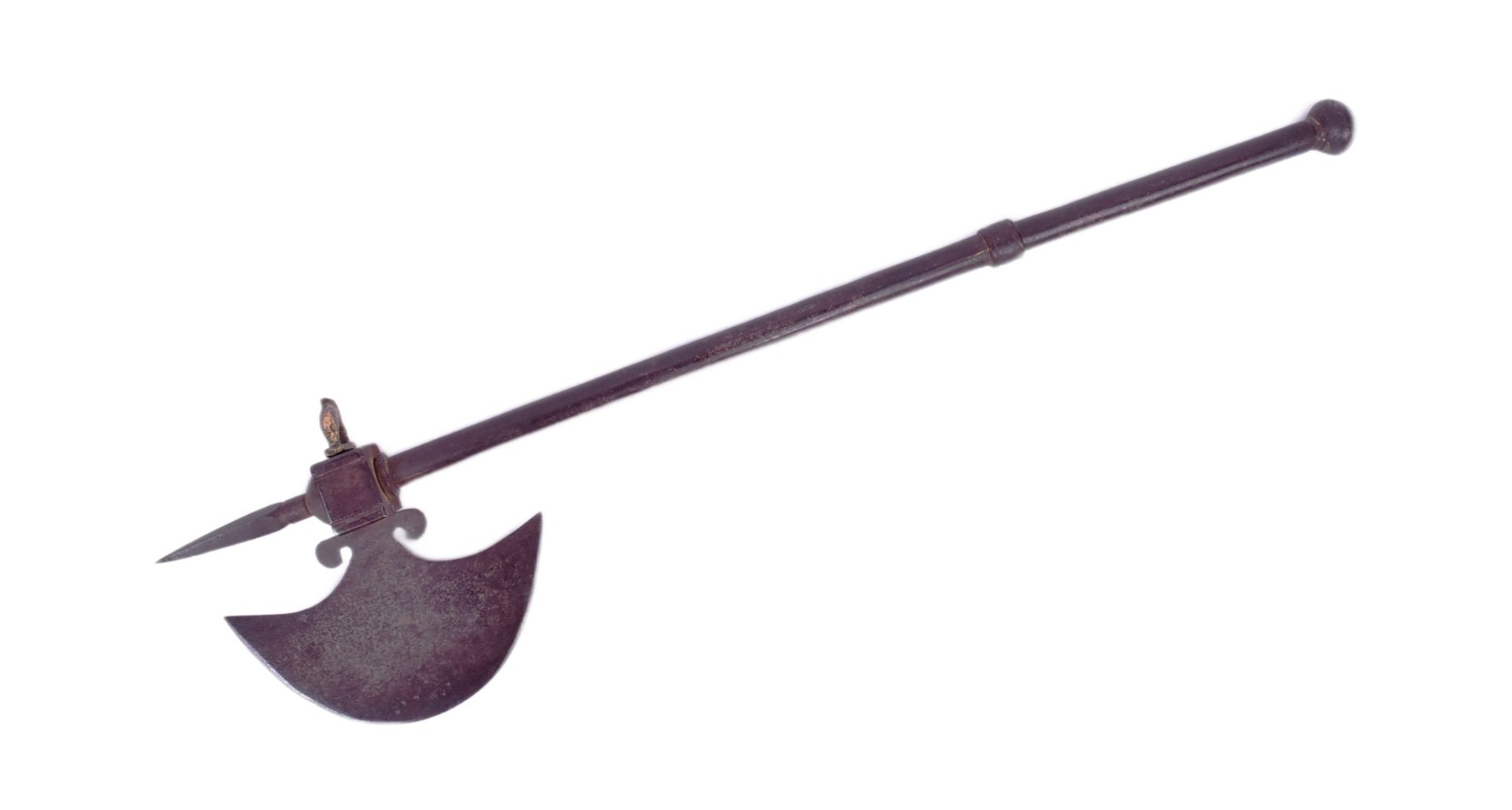 19TH CENTURY INDIAN TABAR AXE WITH CONCEALED BLADE