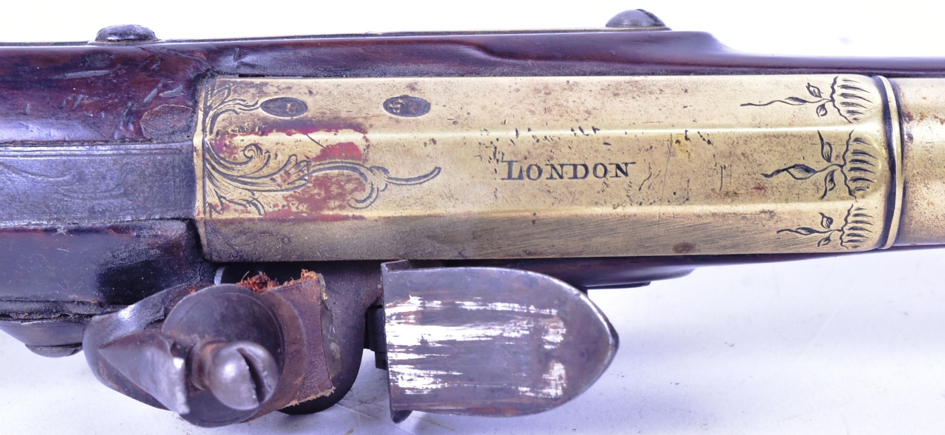 18TH CENTURY FLINTLOCK BLUNDERBUSS - MOORE LONDON - Bild 3 aus 7