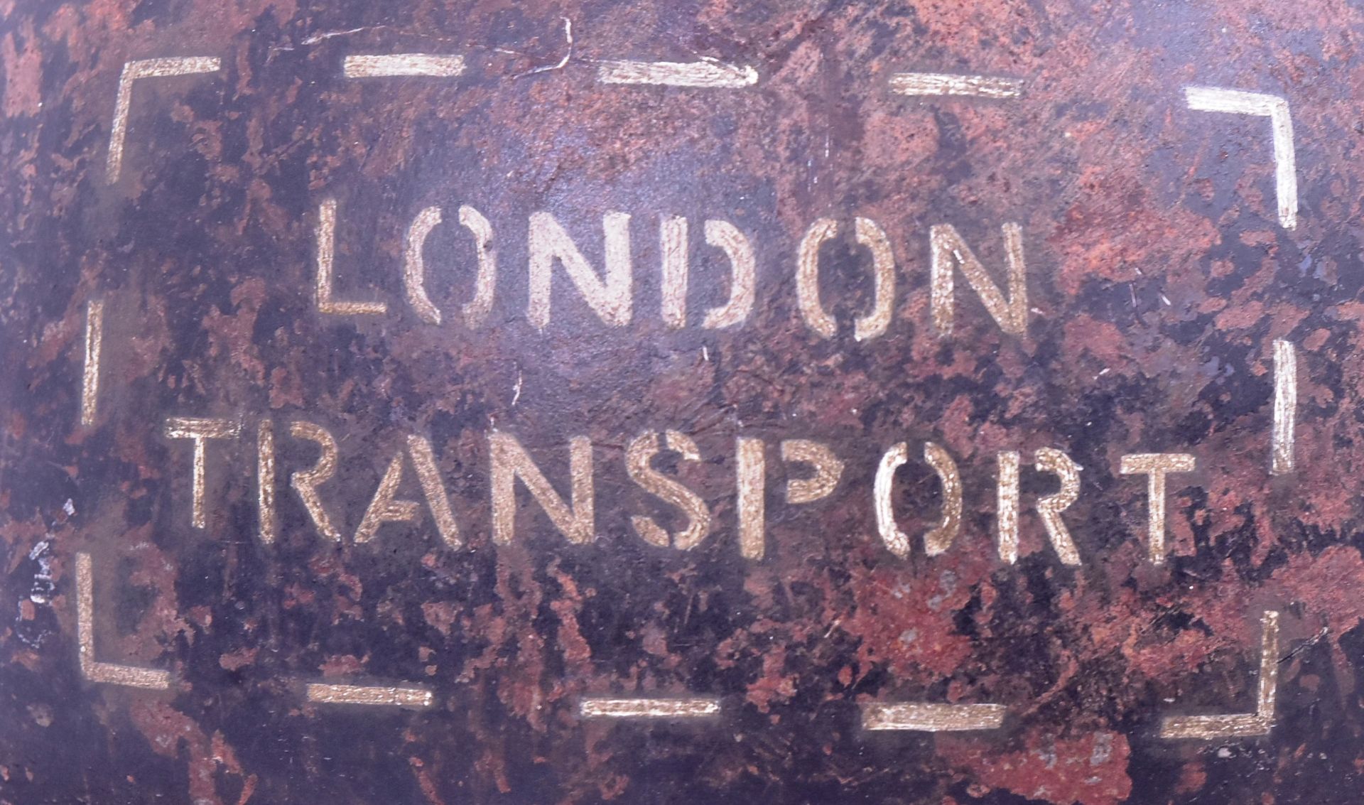 WWII SECOND WORLD WAR BRITISH BRODIE HELMET - LONDON TRANSPORT - Image 3 of 5