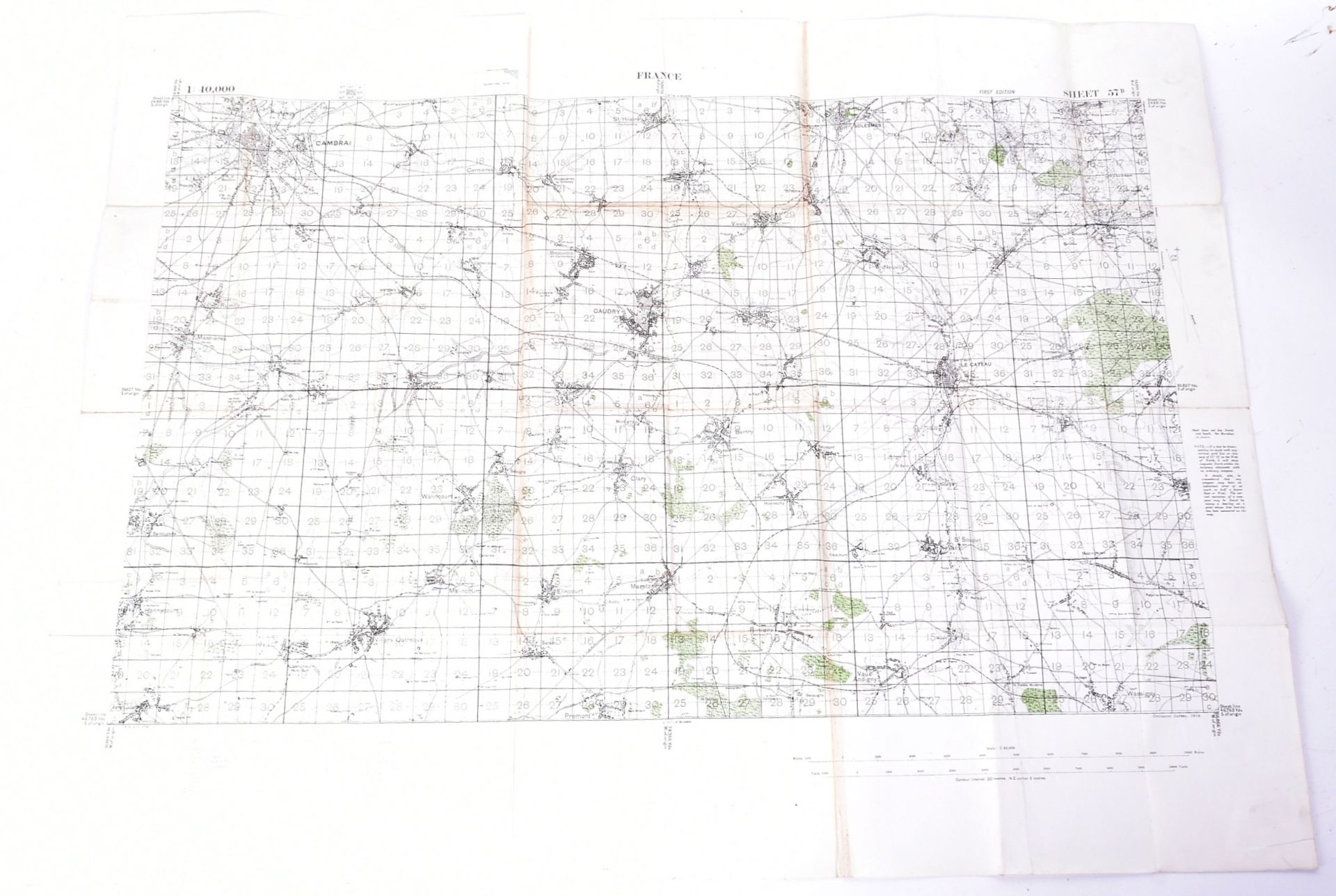 WWI FIRST WORLD WAR ORDNANCE SURVEY MAPS - Image 5 of 5