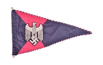 WWII SECOND WORLD WAR GERMAN PANZER PENNANT